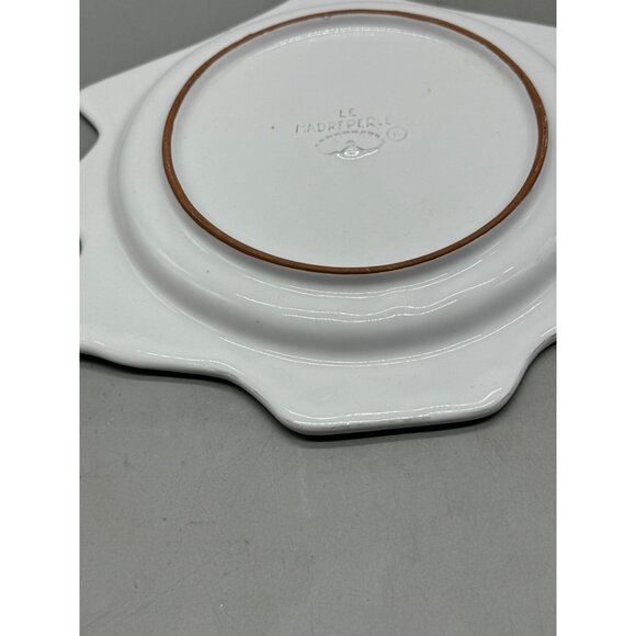 12"Vintage Christmas Santa & Village Ceramic Plate Decorative Holly Design READ - Picture 10 of 13